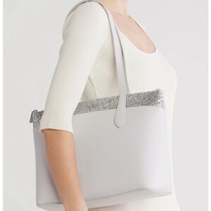 Kate Spade Gray Glitter Tote NWT